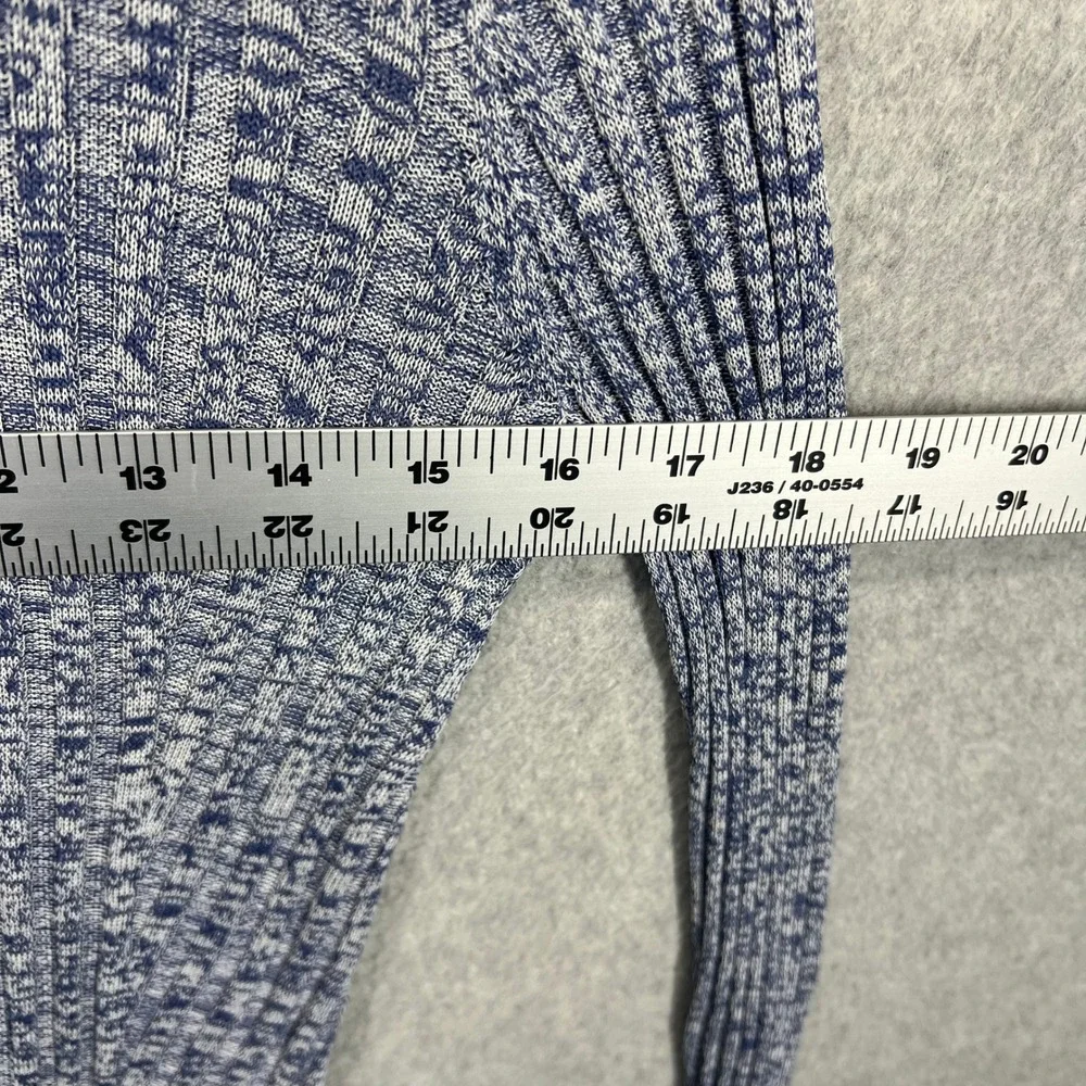 Ted Baker Iolana Ribbed Knit Sweater Womens 3 Blue‎ Long Sleeve Viscose Pullover